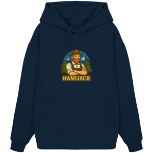 Hanfjack Logo – Organic Oversize Hoodie