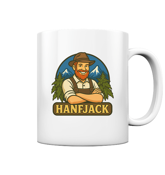 Hanfjack Logo - Tasse glossy