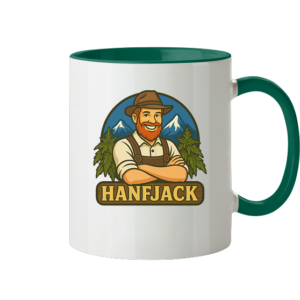 Hanfjack Logo – Tasse zweifarbig
