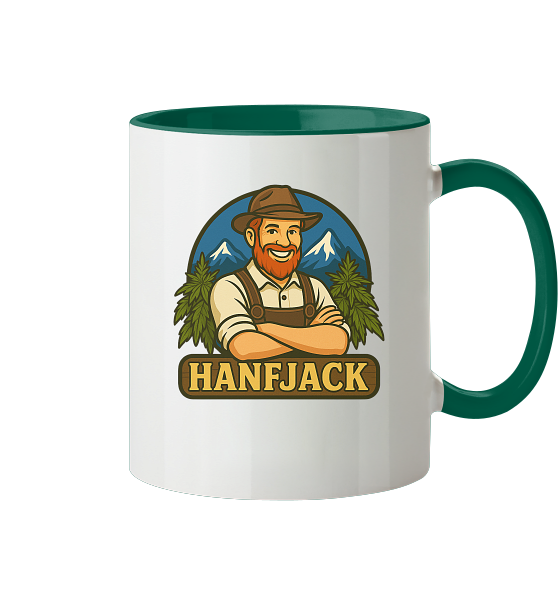 Hanfjack Logo - Tasse zweifarbig