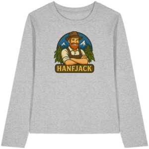 Hanfjack Logo – Womens Organic Longsleeve T-Shirt