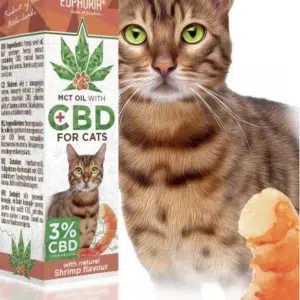 Euphoria CBD-Öl für Katzen 3%, 300mg, 10ml - Krabbengeschmack