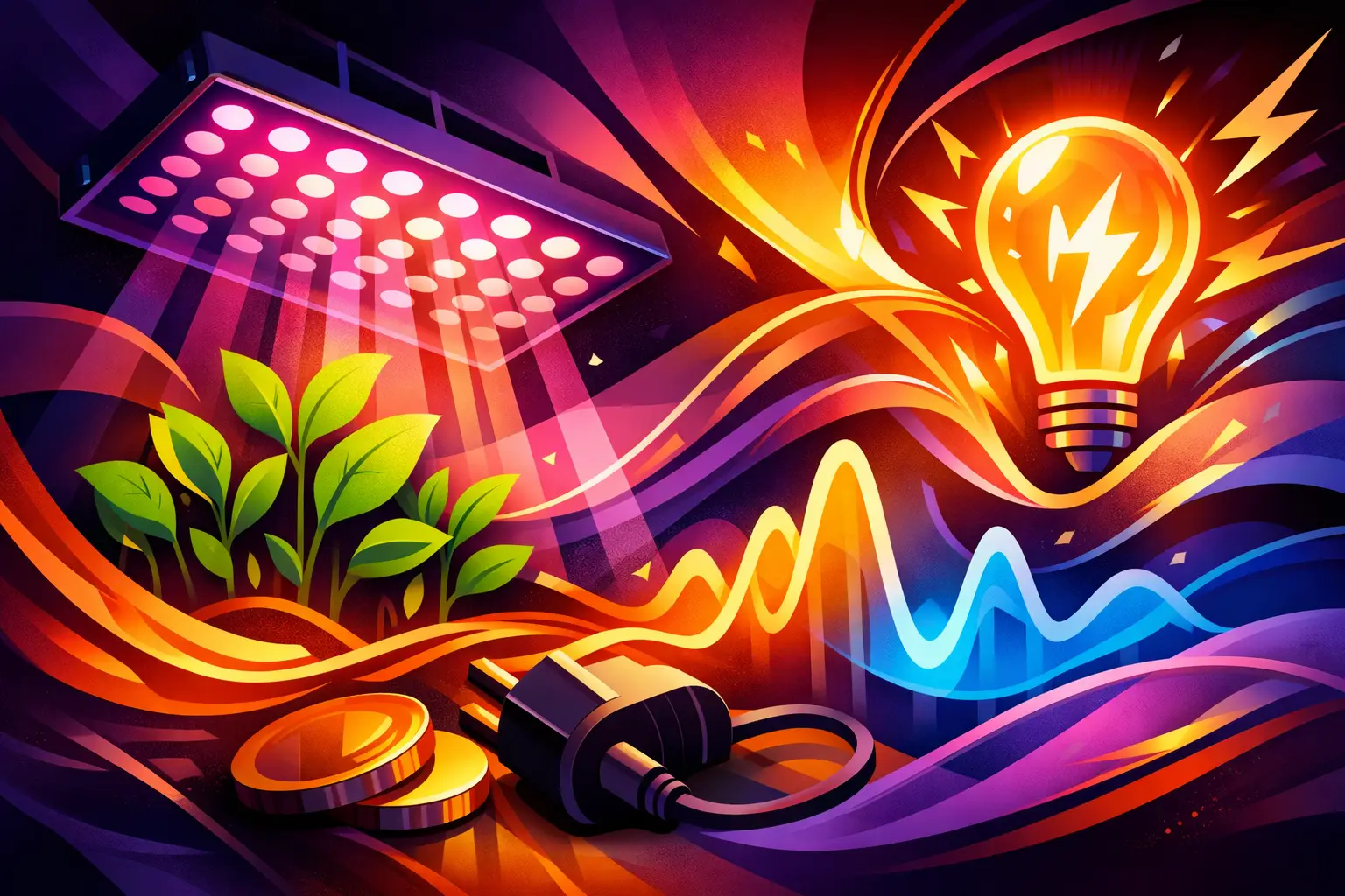 LED Growlampe Stromverbrauch berechnen