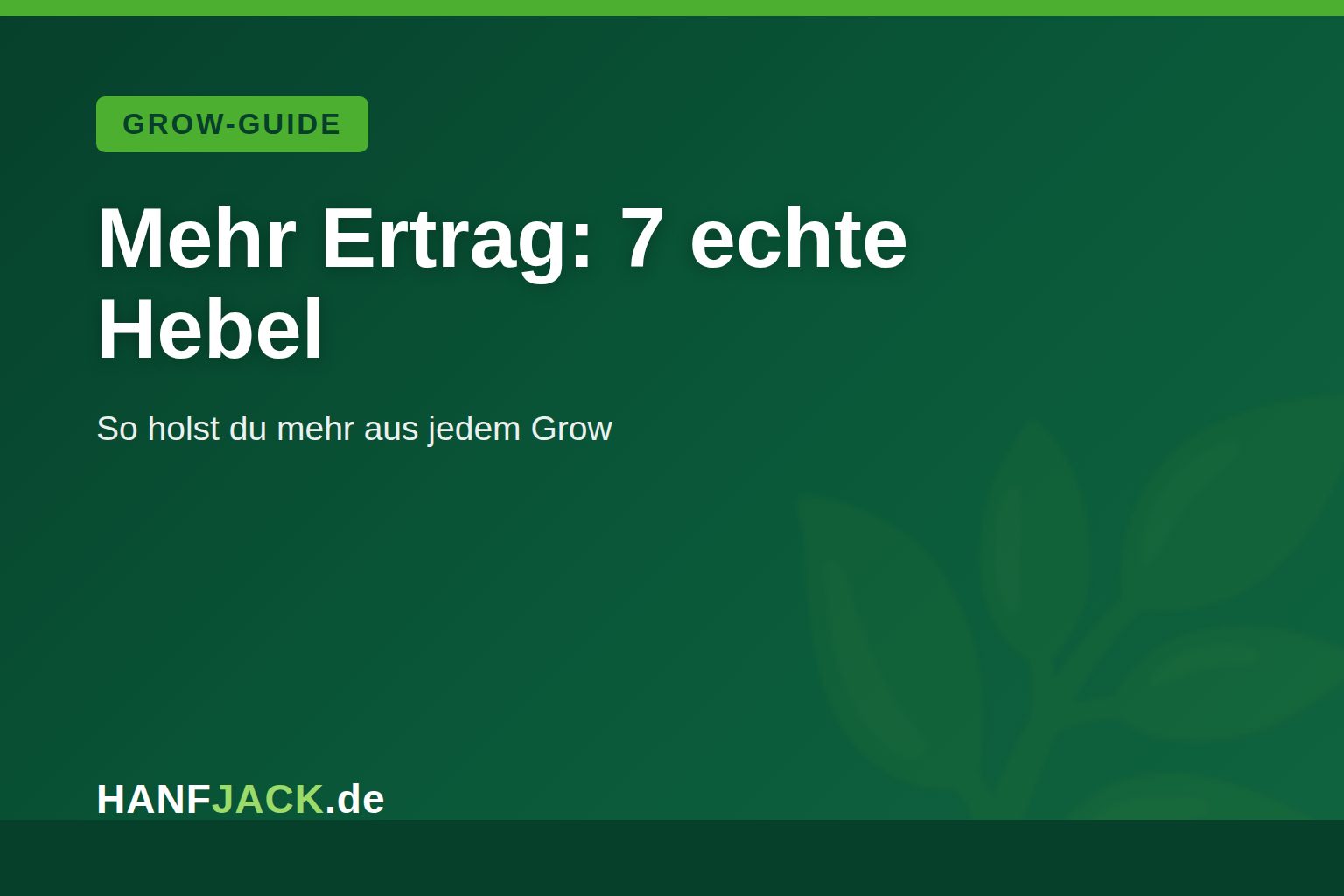 Du betrachtest gerade Erntemenge maximieren: 7 echte Hebel