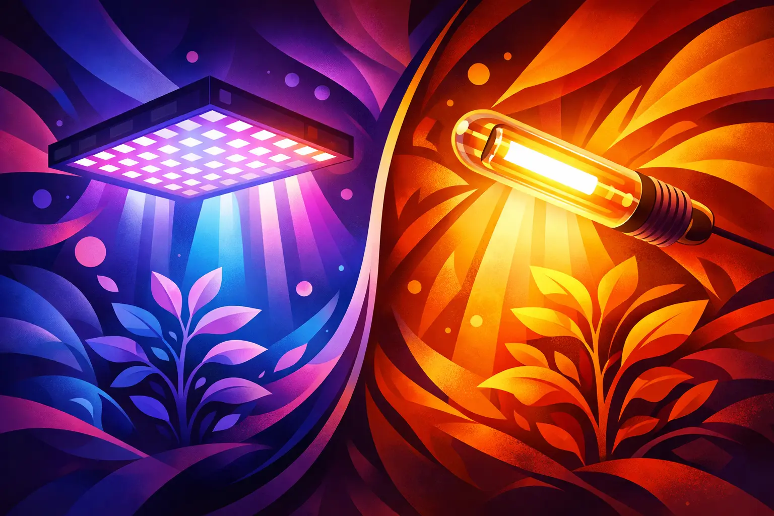 Du betrachtest gerade LED oder HPS Grow – was lohnt sich mehr?