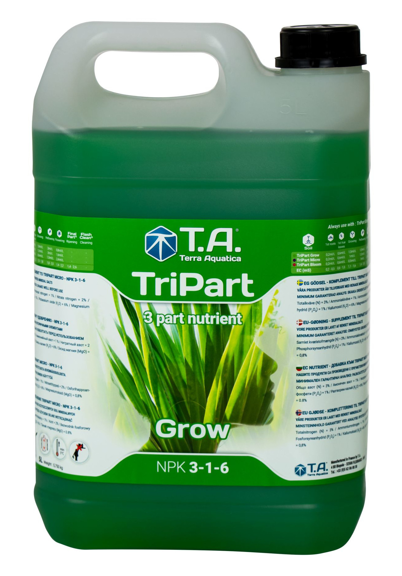 Terra Aquatica TriPart Grow 5 Liter