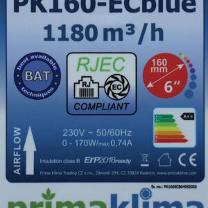 Prima Klima PK160ECblue 1180 m³/h RJ45