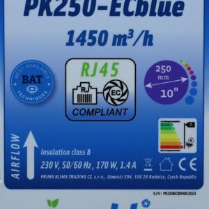 Prima Klima PK250ECblue 1450 m³/h RJ45