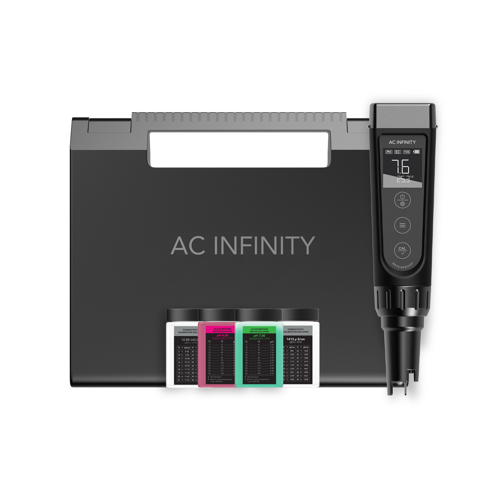AC Infinity Hydroponic Meter PRO Kit pH- und EC-Messgerät