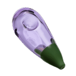 Goody Glass Eggplant Handstück