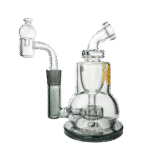 Goody Glass The Chief Mini Dab-Rig Set (4-teilig) – Transparent Schwarz