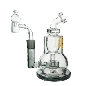 Goody Glass The Chief Mini Dab-Rig Set (4-teilig) – Transparent Schwarz