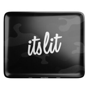 HEMPER It’s Lit Black Camouflage Rolling Tray – Large