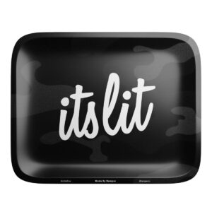 HEMPER It’s Lit Black Camouflage Rolling Tray – Small