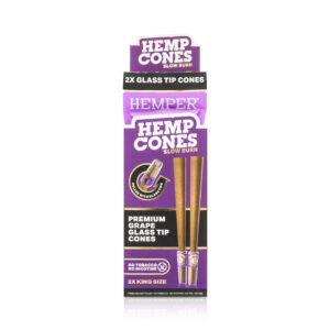HEMPER King Size Hanf-Cones mit Glasfilter – Grape