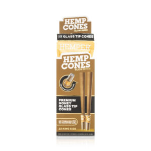 HEMPER King Size Hanf-Cones mit Glasfilter – Honey