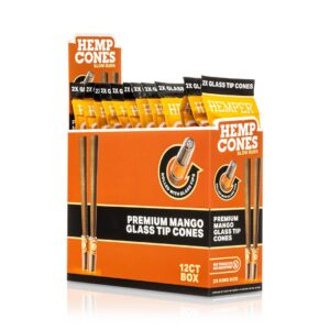 HEMPER King Size Hanf-Cones mit Glasfilter – Mango