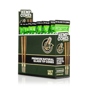 HEMPER King Size Hanf-Cones mit Glasfilter – Natural