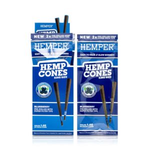 HEMPER King Size Hanf-Cones mit Kartonfilter – Blueberry