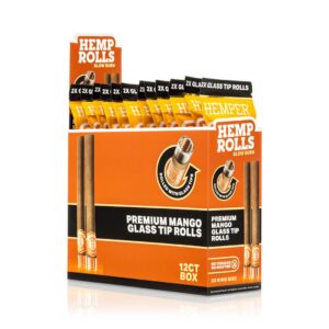 HEMPER King Size Hanf-Rolls mit Glasfilter – Mango