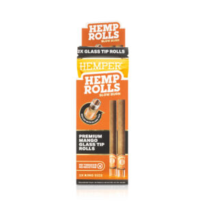 HEMPER King Size Hanf-Rolls mit Glasfilter – Mango