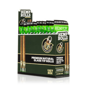 HEMPER King Size Hanf-Rolls mit Glasfilter – Natural