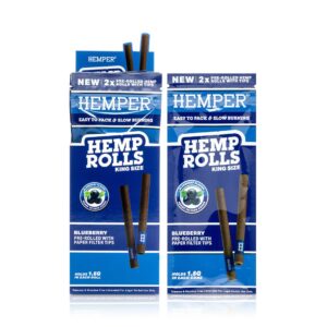 HEMPER King Size Hanf-Rolls mit Kartonfilter – Blueberry