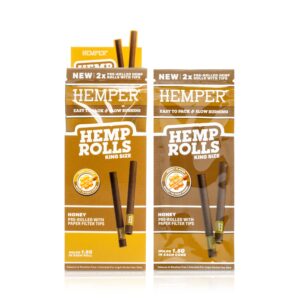 HEMPER King Size Hanf-Rolls mit Kartonfilter – Honey