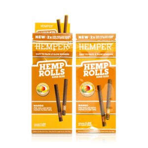 HEMPER King Size Hanf-Rolls mit Kartonfilter – Mango