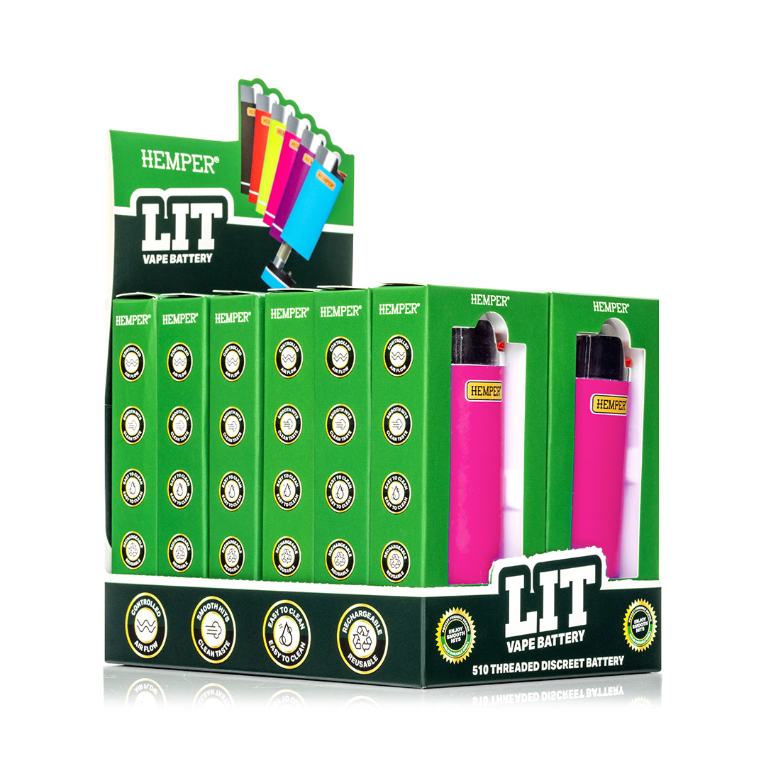 HEMPER Lit Vape Battery 510-Akku – Pink – Bild 2