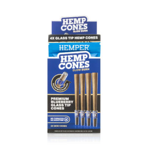 HEMPER Mini-Size Hanf-Cones mit Glasfilter – Blueberry