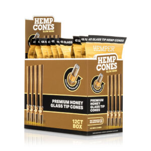 HEMPER Mini-Size Hanf-Cones mit Glasfilter – Honey