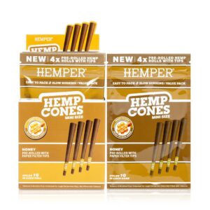 HEMPER Mini-Size Hanf-Cones mit Kartonfilter – Honey