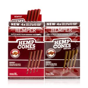 HEMPER Mini-Size Hanf-Cones mit Kartonfilter – Sweet