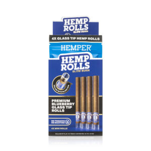 HEMPER Mini-Size Hanf-Rolls mit Glasfilter – Blueberry
