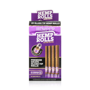 HEMPER Mini-Size Hanf-Rolls mit Glasfilter – Grape
