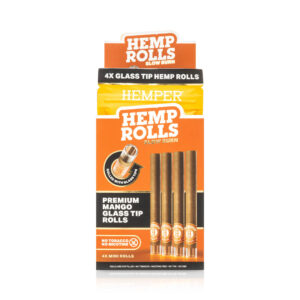 HEMPER Mini-Size Hanf-Rolls mit Glasfilter – Mango