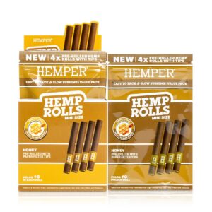 HEMPER Mini-Size Hanf-Rolls mit Kartonfilter – Honey
