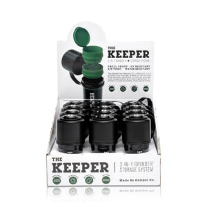HEMPER The Keeper 3-in-1 Grinder mit Vorratsbehälter – Thekendisplay