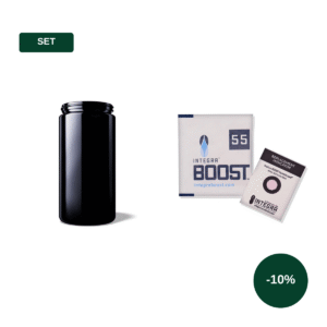 Set: Miron Violettglas 1 L Weithalsdose + 4× Integra Boost 55 % 8 g