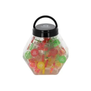 Qnubu Silikonbehälter, 6 ml, Glasgefäß mit 70 Stück