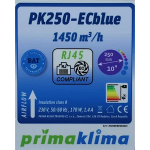 Prima Klima PK250ECblue 1450 m³/h RJ45