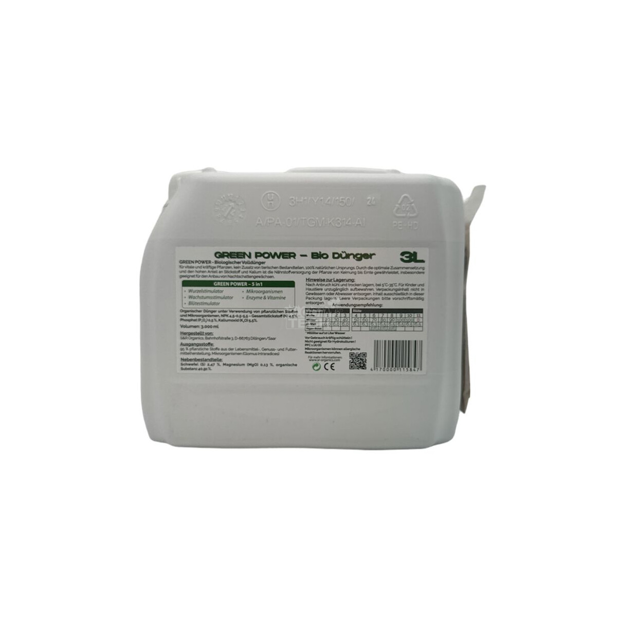 S&R Organics GreenPower 5in1 3 Liter – Bild 2