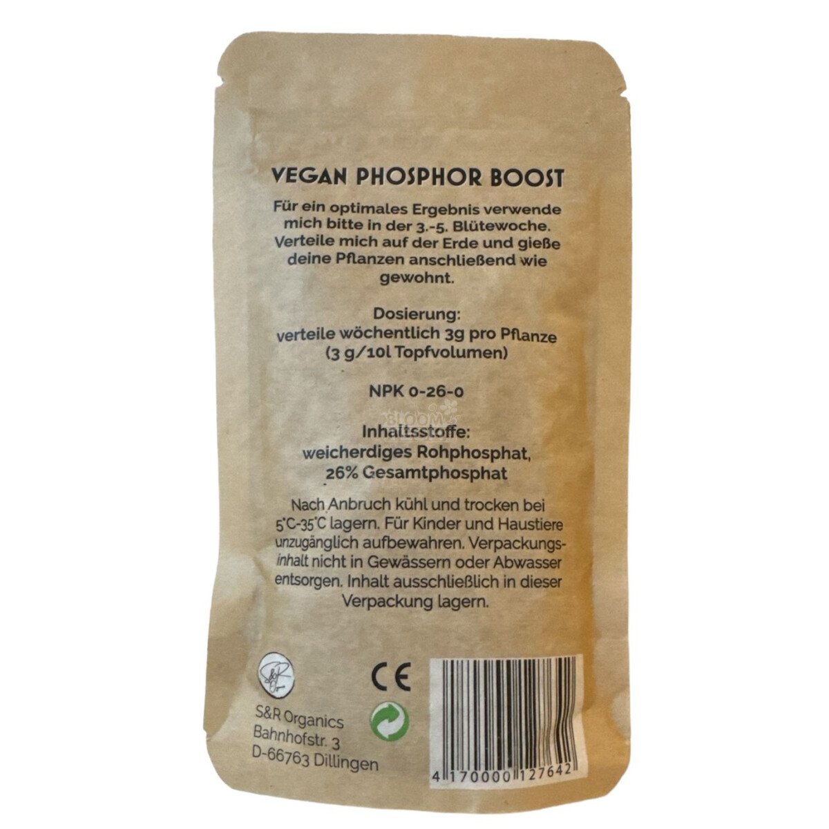 S&R Organics GreenPower VeganPhosphorBoost 100g – Bild 2