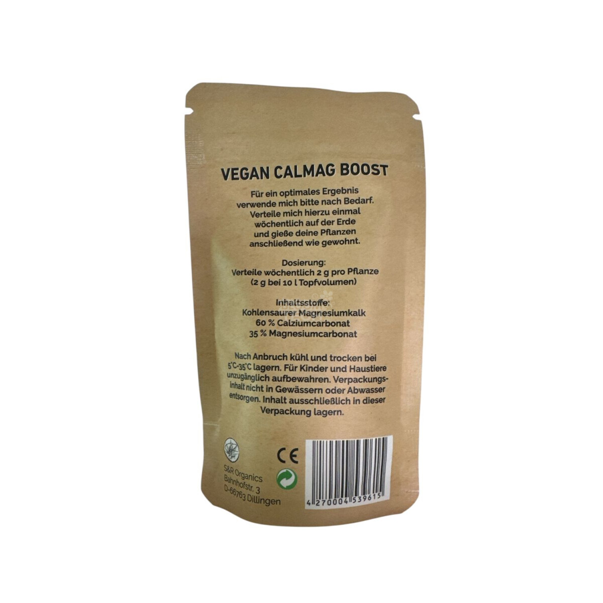 S&R Organics GreenPower VeganCalMagBoost 100g – Bild 2