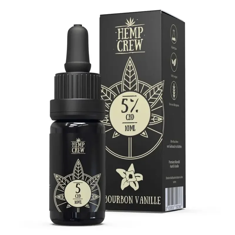 CBD Öl Bourbon Vanille (5%) HempCrew