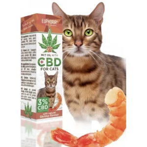 Euphoria CBD-Öl für Katzen 3%, 300mg, 10ml – Krabbengeschmack