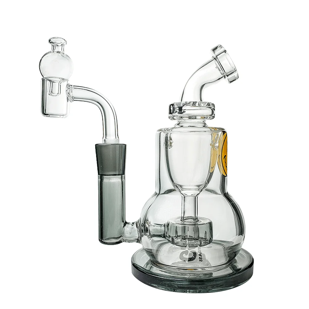 Goody Glass The Chief Mini Dab-Rig Set (4-teilig) – Transparent Schwarz