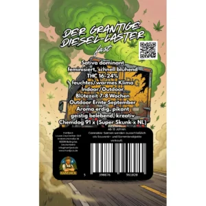 Hanfjack Seeds Der grantige Diesel Laster – 3 Seeds