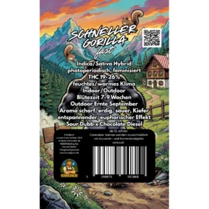Hanfjack Seeds Schneller Gorilla – 3 Seeds